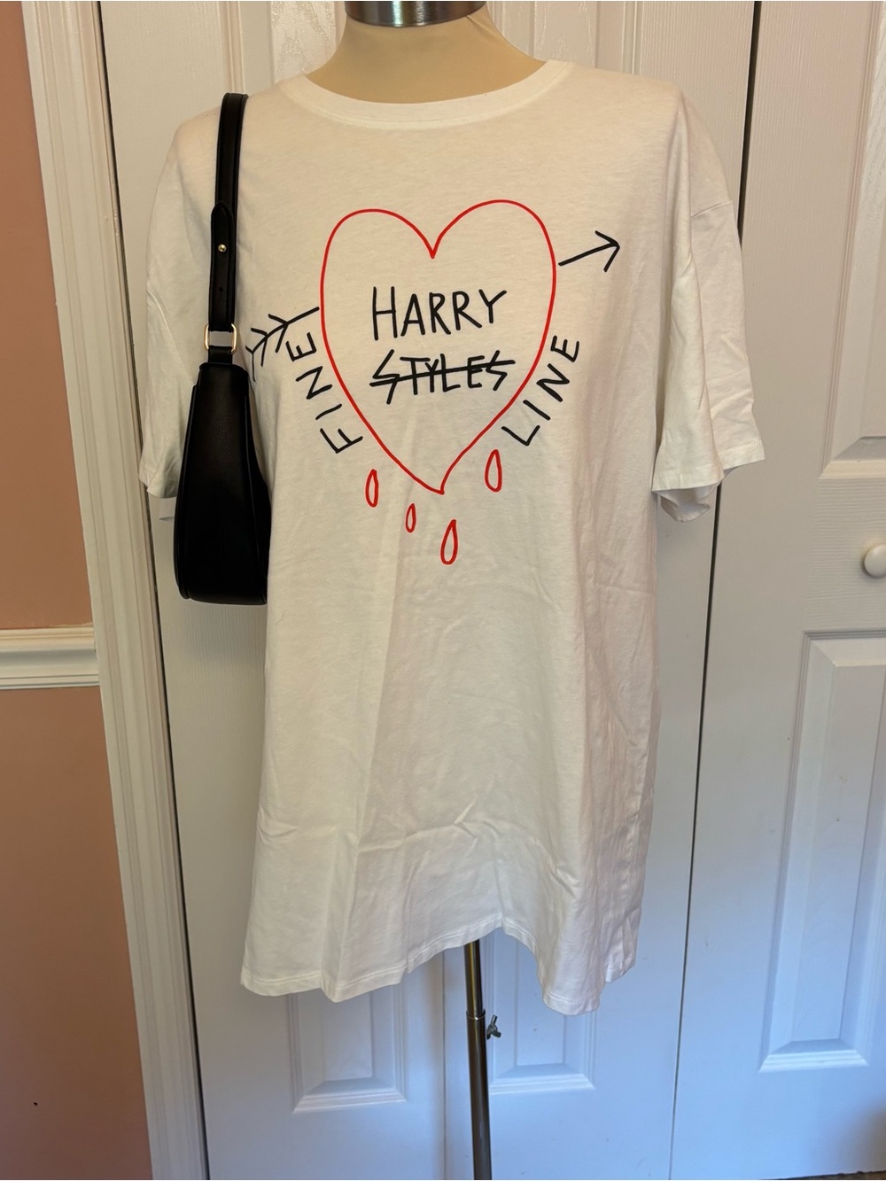 Harry Styles White Graphic Tee - fine Line